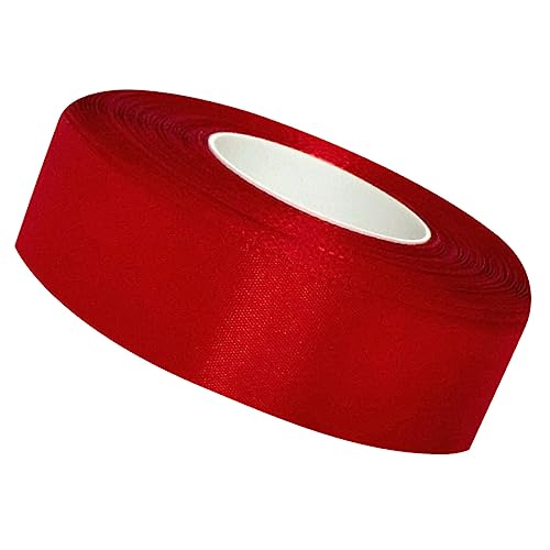 Operitacx solides Dacronband geschenkband seidenband verpackung hochzeitsdekoration bandalette geschenkpaket ribbon schienbeinschoner tape ehering hochzeitsringe rotes Kräuselband von Operitacx