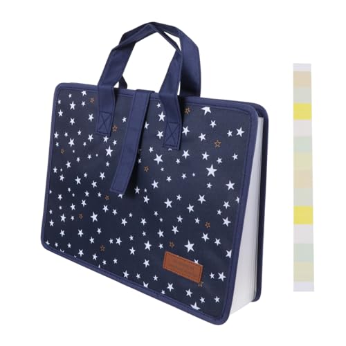 Operitacx Tragbare Ordner Dokument Lagerung Tasche Griff 13 Taschen Oxford Stoff A4 Papier Lagerung Für von Operitacx