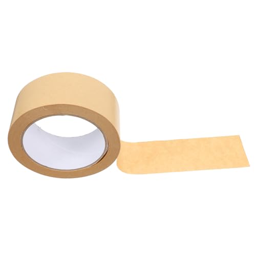 Operitacx wasserfreies Kraftband Klebeband breit Papier Klebeband Leitung Wasserdicht Bandhalter stärken verpackungen zubehör Packpapier Kraftklebeband zum Bedrucken reißbares Kraftdichtband von Operitacx