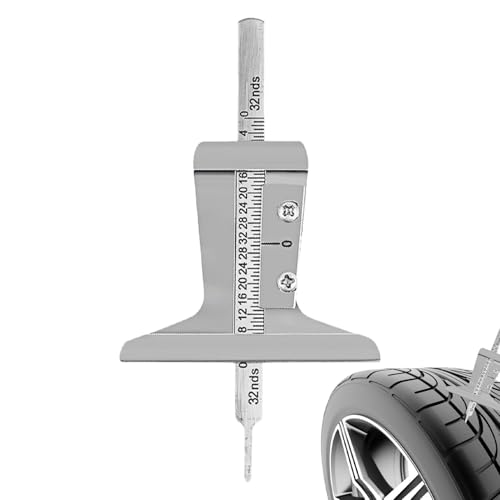 Opilroyn Messgerät für die Reifentiefenrille, Lineal für die Profiltiefe von Autoreifen - Messgerät zum Messen der Reifenprofiltiefe,Werkzeug zur Messung der Autoreifentiefe für SUV, Wohnmobile, LKWs, von Opilroyn