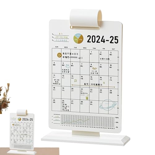 Tischkalender 2025 – Kreativer Tischkalender, Vertikaler Kalender 2025 | Täglicher Ewiger Tischkalender Mit Umweltfreundlichen Tintendrucken, Tischkalender-Notizblock 2025 Zum Verschenken Im Büro Und von Opilroyn