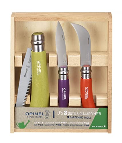 Opinel Garten-Set Werkzeuge des Gärtners, 3-teilig von OPINEL