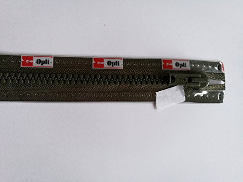 Opti P60-80-00542 Reißverschluss, 100Prozent Polyester, 00542 Grün, 80cm von Opti