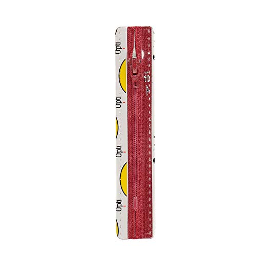 Opti S40-15-00750 Reißverschluss, 100Prozent Polyester, 00750 Rot, 15cm von Opti