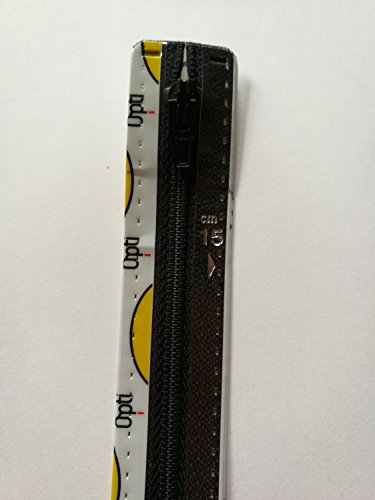 Opti S40-22-00000 Reißverschluss, 100Prozent Polyester, 00000 Schwarz, 22cm von Opti