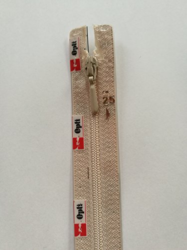 Opti S40 Reißverschlüss,Creme 0849/25 Cm,28cm x 3cm x 1cm von Opti