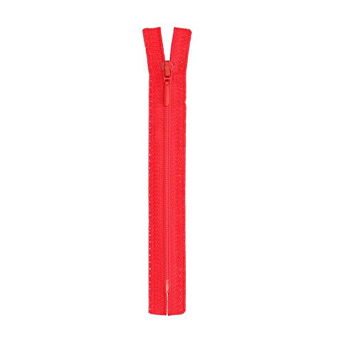 Opti S40-25-00722 Reißverschluss, 100Prozent Polyester, 00722 Rot, 25cm von Opti