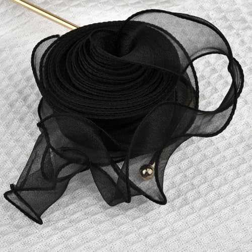 4cm Width Organza Yarn Ribbon Wave Edge Lace DIY Bridal Bouquet Packaging Bow Material Wedding Decorations Sewing Fabric Decor von Optxzn