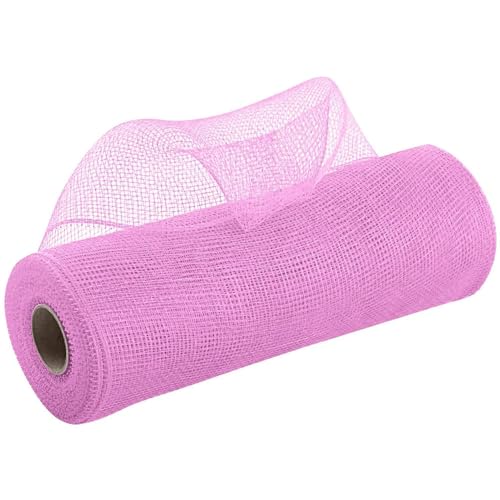 Optxzn 10 Yards Deco Poly Mesh Band mit Folie 10 Zoll breit Metallic Band für Kränze Swags Schleifen Verpackung Weihnachten DIY Dekoration von Optxzn