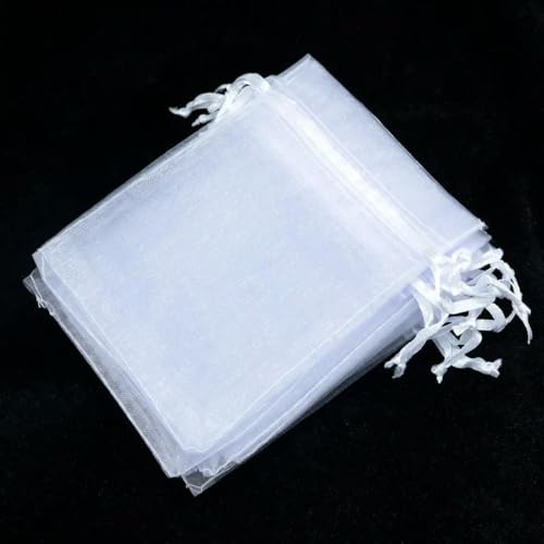 Optxzn 50 stücke 7x9cm 9x12cm 10x15cm 13x18cm 15x20cm transparente Organzabeutel Hochzeit Süßigkeitenbox Verpackung Geburtstagsparty Geschenkbox Verpackung von Optxzn