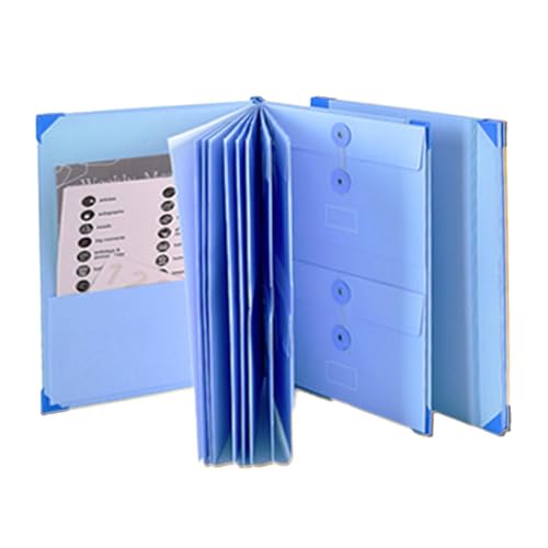 Expanding File Folders, Tragbare Dateitasche, Letter Size Office Supplies, Receipt Organizer mit Etiketten, Karten und Passports, erweiterbare Datei für Bürogebrauch von Opvonxeh