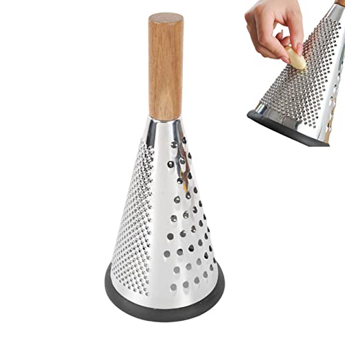 Küchenreibe Edelstahl - Professionelle Dosenreibe 20,3 cm mit Edelstahl - Professionelle Dosenreibe Edelstahl mit 3 Seiten, ideal für Parmesan, von Opvonxeh