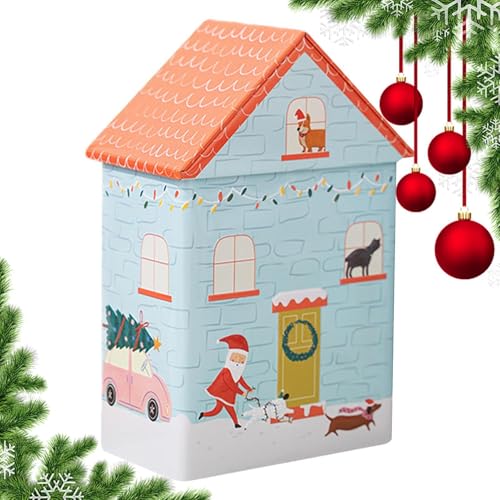 Opvonxeh Decorative Christmas Containers | Christmas Boxes | Candy Storage Solutions, Holiday Treat Tins, Unique Christmas Decorations, Seasonal Cookie Tins, Fun Candy Boxes von Opvonxeh