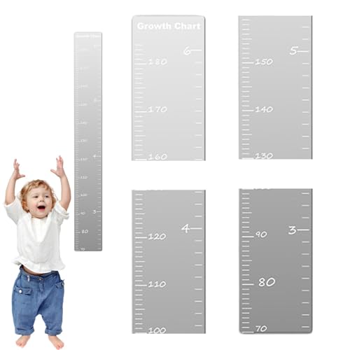 Opvonxeh Mirrored Growth Chart, Height Chart Wall Ruler, Puzzle Growth Chart, Measure Wall Ruler, Growth Chart with Mirrors, Puzzle Height Chart, Wall Growth Ruler, Height Chart with Stickers von Opvonxeh