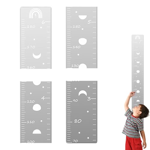 Opvonxeh Mirrored Growth Chart, Height Chart Wall Ruler, Puzzle Growth Chart, Measure Wall Ruler, Growth Chart with Mirrors, Puzzle Height Chart, Wall Growth Ruler, Height Chart with Stickers von Opvonxeh