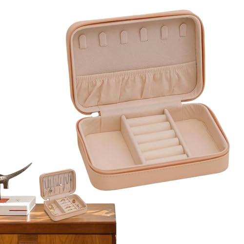 Travel Jewelry Box, Ohrringe, Organizer, Halskette, Organizer, große Kapazität, Schmucketui, Schmuckaufbewahrungsbox, Schmuckaufbewahrung, Schmuckschatulle von Opvonxeh