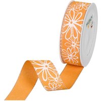 Druckband "Blüten" - Orange von Orange