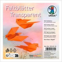 Transparentpapier-Faltblätter - Orange von Orange