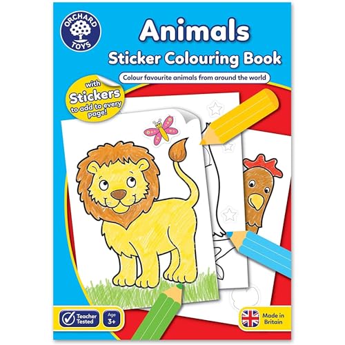 Orchard Toys Animals Colouring and Activity Book, Educational Activity Book for Preschoolers, for Kids Age 3+, Ideal for Parties von Orchard Toys