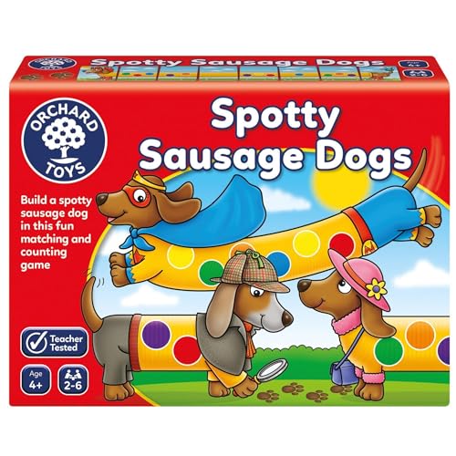 Orchard Toys Spotty Sausage Dogs Game, Fun Memory and Counting Game, Perfect for Children Age 4+, Family Game, Educational Toy Games von Orchard Toys