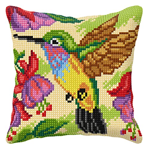 Orchidea Kreuzstich-Set, Motiv: Kolibri, 40 x 40 cm von Orchidea