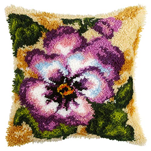 Orchidea ORC.4086 Verriegelungshakensatz: Kissen: Pansy, 40 x 40cm von Orchidea