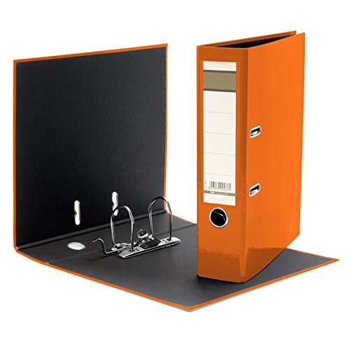 5x Aktenordner / DIN A4 / 75mm breit / Farbe: orange von Ordner