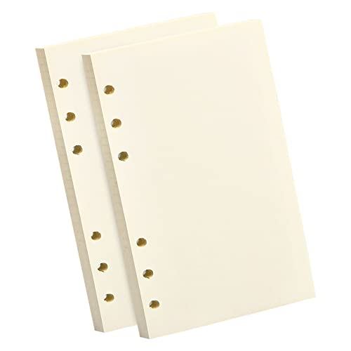 2 Packungen Nachfüllpapier 160 Blätter A5 Nachfüllbare Refill Paper für 6 Ring Binder A5 Papier Blanko, 6 Löcher Nachfülleinlagen Notizpapier für Binder Notizbuch Tagbuch Malerei Ordner (Blanko) 2 Packungen Nachfüllpapier 160 Blätter A5 Nachfüllbare Refill Paper für 6 Ring Binder A5 Papier Blanko, 6 Löcher Nachfülleinlagen Notizpapier für Binder Notizbuch Tagbuch Malerei Ordner (Blanko) von Orenge