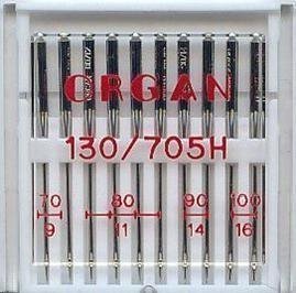 Organ Heim-Nähmaschine Nadeln Mix Packungsgröße 70, 80, 90, 100, 10 Nadeln von Organ