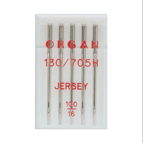 Organ Needles 5205100 Maschinennadeln, Silber, 100/16 Größe, 5 Count von ORGAN NEEDLES