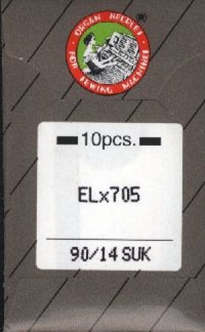 ORGAN 10 Nadeln ELx705 Stärke 90 SUK für Babylock Overlocker und Cover von Organ