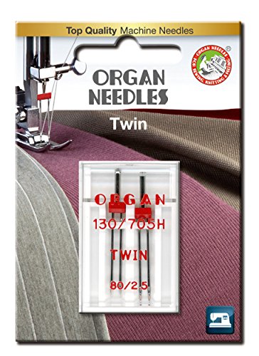 Organ Needles 5102046BL Maschinennadeln, Silber, 80/2.5 Größe, 2 von Organ