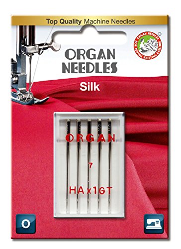 Organ Needles 5138055BL Maschinennadeln, Silber, 55/7 Größe, 5 von Organ