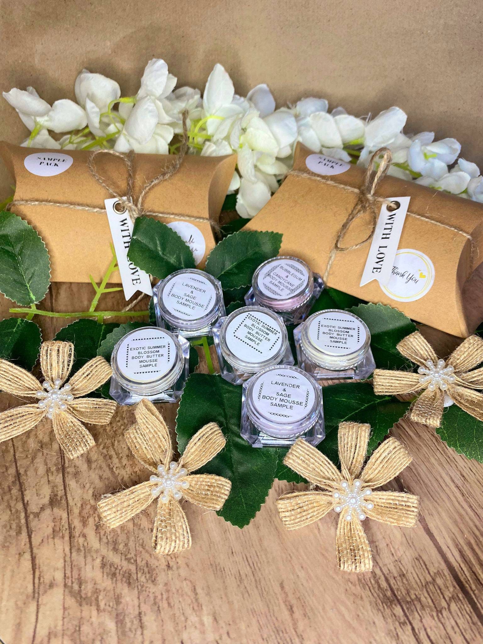 Natürliche Hautpflege Samplepack Box-Hochzeitsgeschenke-Brautjungfern Einladung-Adventskalender Ideen, Partygeschenke-Danke Geschenk Für Sie von OrganicsandRoses