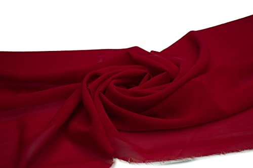 Chiffon glatt, luftiger Stoff, Schleier 50 x 150 cm (Kirsche) von Orient Fashion