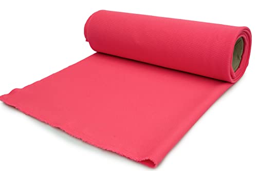 Lakosta Strickstoff Waffelstruktur 50x 150 cm (Neon Pink) von Orient Fashion