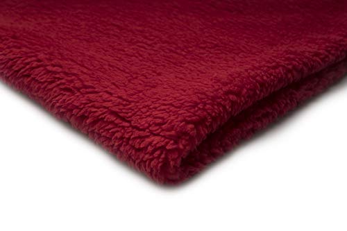 Minky Lamm, Sherpa, Kunstfell 50 x 160 cm (Rot) von Orient Fashion