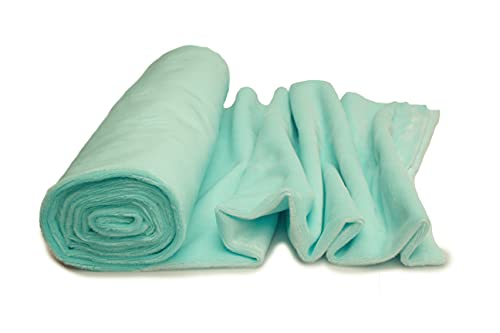 Minky Strickstoff glattes Muster 50x160 cm (Aqua) von Orient Fashion