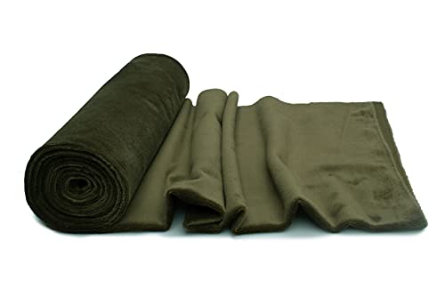 Minkee Strickstoff glattes Muster 50x160 cm (Dunkle Olive) von Orient Fashion