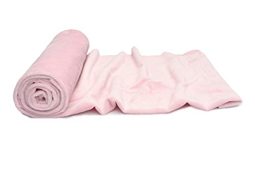 Minky Strickstoff glattes Muster 50x160 cm (Hell-Pink) von Orient Fashion