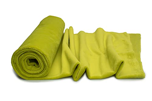 Minkee Strickstoff glattes Muster 50x160 cm (Limette) von Orient Fashion