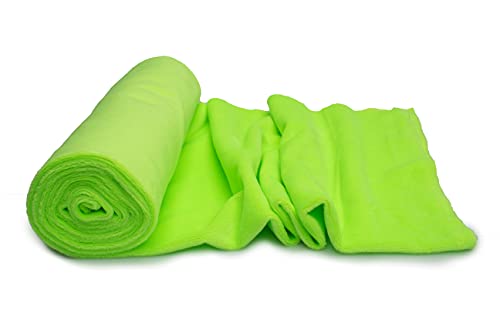 Minky Strickstoff glattes Muster 50x160 cm (Neon Lime) von Orient Fashion