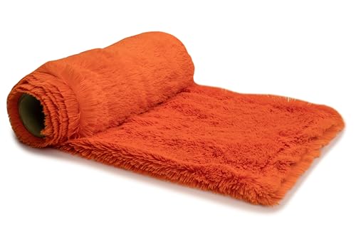 Orient Fashion Langhaariges Kunstfell, Zottelig, Shaggy (18 mm) 50x160 cm (Helles Orange) von Orient Fashion