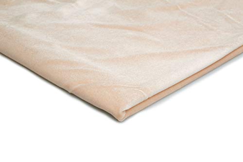 Pannesamt Stoff, Samt, Velours, Velourstoff 50x150 cm (Puderrosa) von Orient Fashion