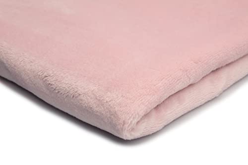 Plüsch-Strickstoff Glatt Zweiseitig, Teddy, 50x160 cm (Hell-Pink) von Orient Fashion