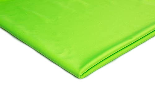 Sehr elastischer Sport-Strickstoff, Gestrickte elastische Sport, zweiseitige dehnbare, 50 x 150 cm (Neon Lime) von Orient Fashion