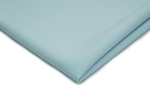 Stoffe Panama, Mara Allround Stoff, Blickdicht, Tischdecken Dekostoff, 50 x 150 cm (Pastellblau) von Orient Fashion