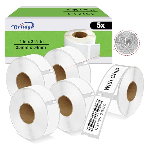 S0722520 25 mm x 54 mm Klebeetikettenrollen, kompatibel mit Dymo-Etikettendruckern von Oritdge