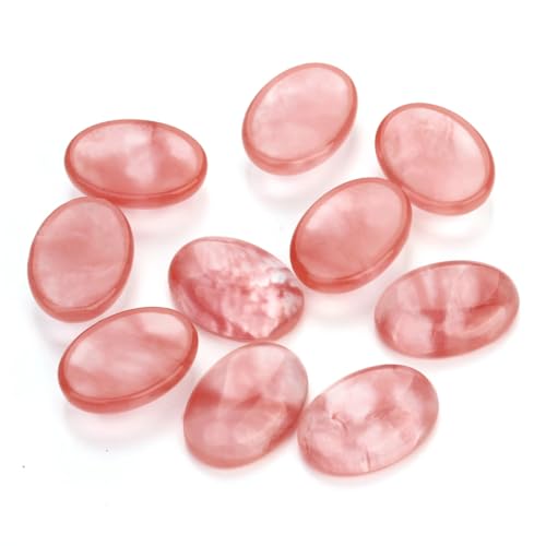 5/10 Stück Cabochon-Perlen, Naturstein, lose Kamee-Perlen, flache Rückseite, ovaler Achat, Tigerauge für DIY, Schmuck, Wassermelone, Rot, 10 x 14 mm, 5 Stück 5/10 Stück Cabochon-Perlen, Naturstein, lose Kamee-Perlen, flache Rückseite, ovaler Achat, Tigerauge für DIY, Schmuck, Wassermelone, Rot, 10 x 14 mm, 5 Stück von Ornrjfll