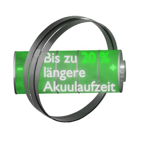 ORTA POWERSAVE Bi-Metall M42 HSS Bandsägeblätter, 13 mm Breite, für Makita Hand Bandsägen, für Metall & schwierige Werkstoffe (Für Makita XBP02Z, 24 Zähne pro Zoll) von Orta